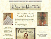 Tablet Screenshot of paganinitechnique.com